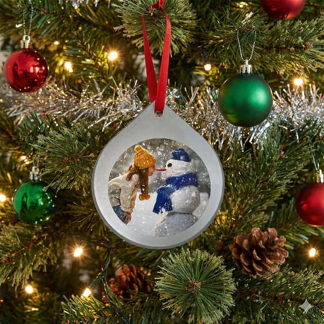 Julpynt i glas - rund