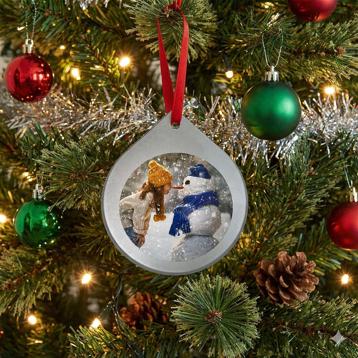 Julpynt i glas - rund