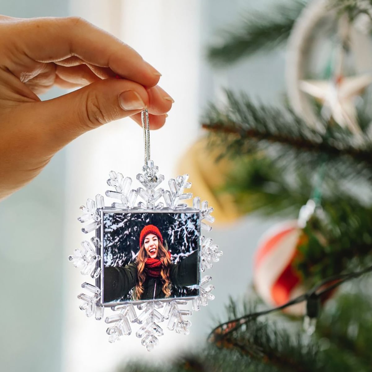 Julpynt - snöflinga kristall